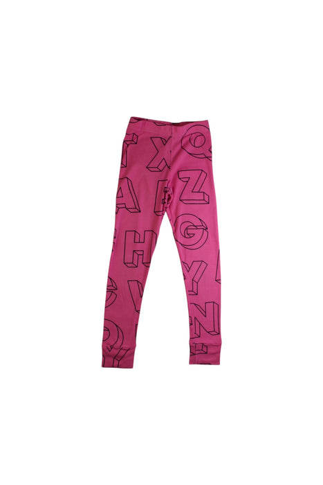 A Pink Leggings from Nununu in size 4T for girl. (Front View)