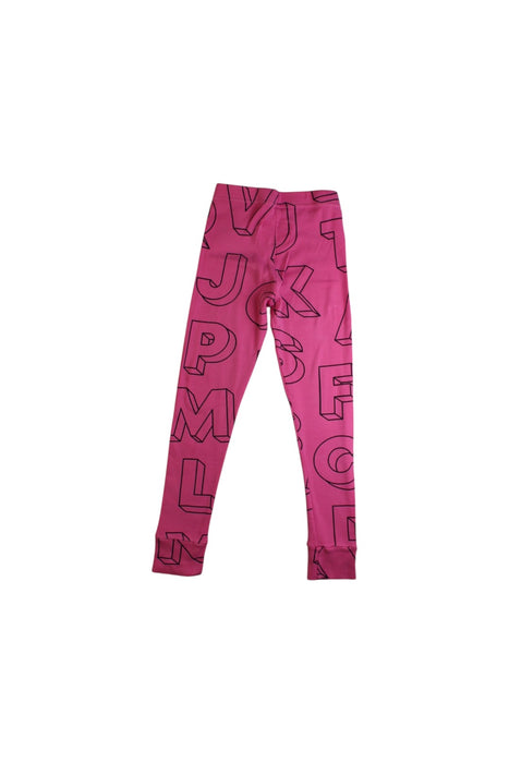 A Pink Leggings from Nununu in size 4T for girl. (Back View)