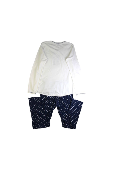 A Navy Pyjama Sets from Petit Bateau in size 12Y for girl. (Back View)