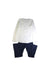 A Navy Pyjama Sets from Petit Bateau in size 12Y for girl. (Back View)