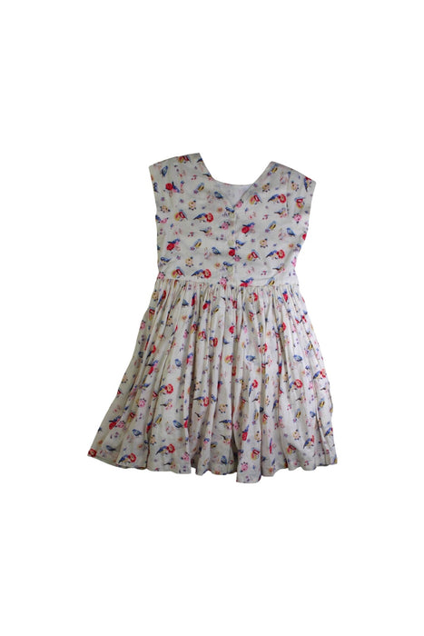 A White Sleeveless Dresses from Cath Kidston in size 5T for girl. (Back View)
