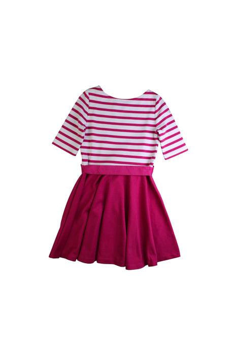 A Pink Long Sleeve Dresses from Polo Ralph Lauren in size 6T for girl. (Back View)