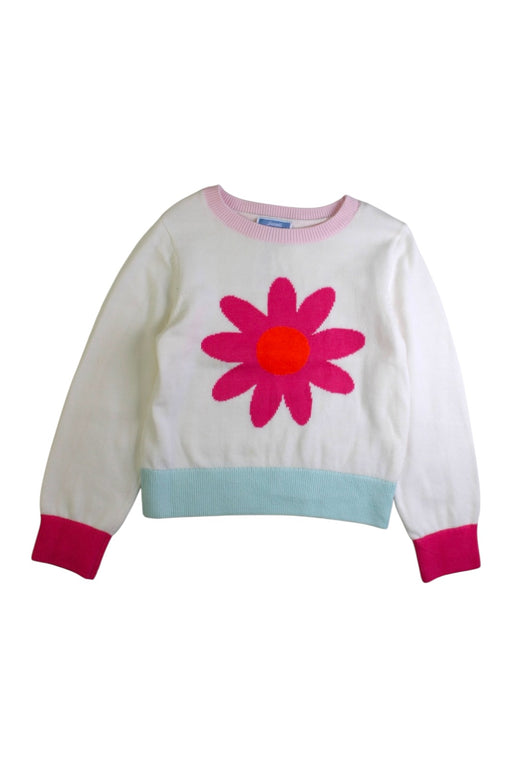 A White Knit Sweaters from Jacadi in size 6T for girl. (Front View)