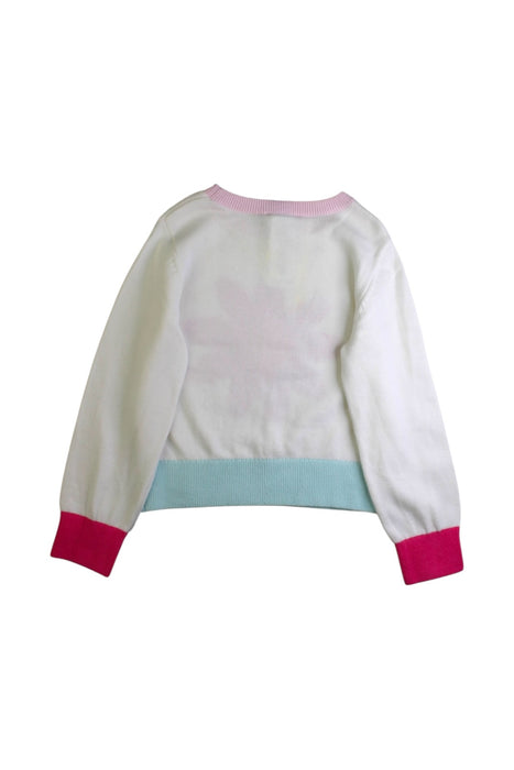 A White Knit Sweaters from Jacadi in size 6T for girl. (Back View)