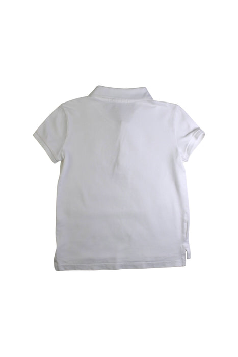 A White Short Sleeve Polos from Polo Ralph Lauren in size 6T for girl. (Back View)