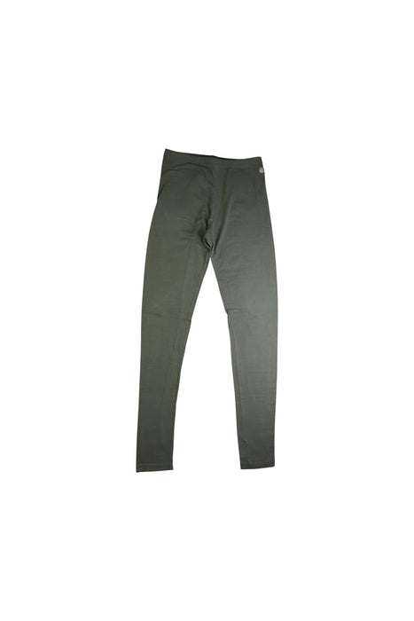 A Green Leggings from Petit Bateau in size 12Y for girl. (Front View)
