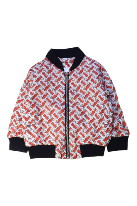 A Red Lightweight Jackets from Burberry in size 12-18M for boy. (Front View)