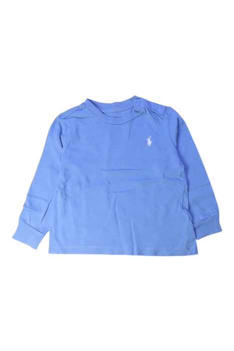 A Blue Long Sleeve Tops from Ralph Lauren in size 6-12M for boy. (Front View)