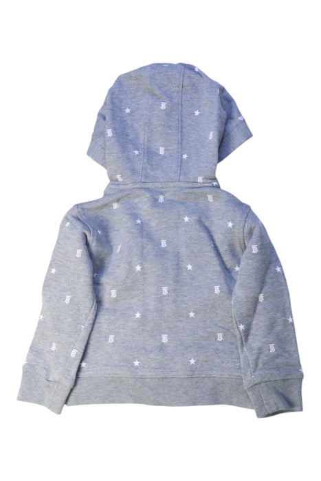 A Grey Zippered Sweatshirts from Burberry in size 6-12M for boy. (Back View)