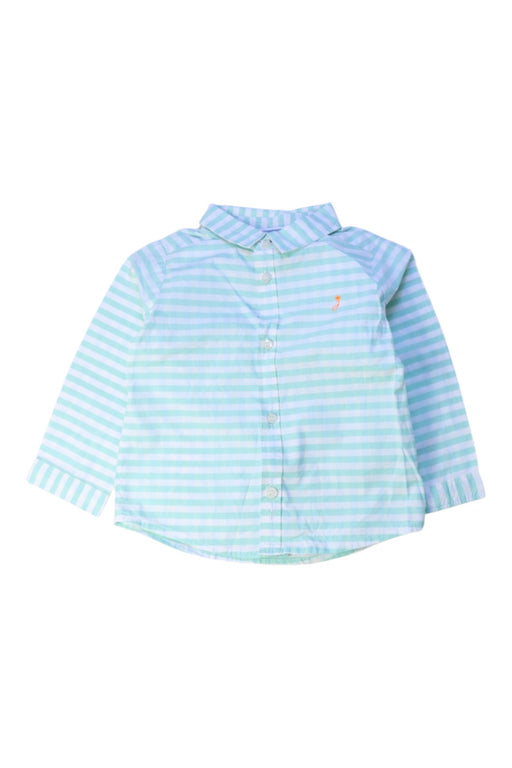 A Blue Long Sleeve Shirts from Jacadi in size 12-18M for boy. (Front View)