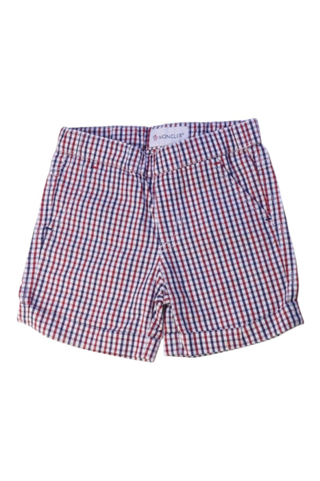 A Red Shorts from Moncler in size 6-12M for boy. (Front View)