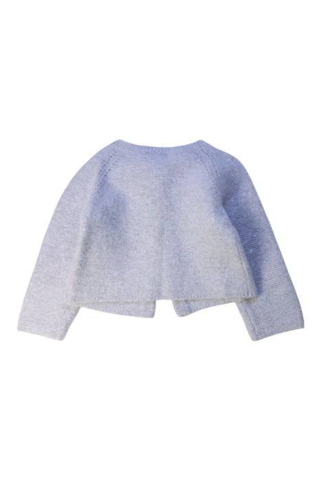 A Grey Cardigans from Jacadi in size 12-18M for girl. (Back View)