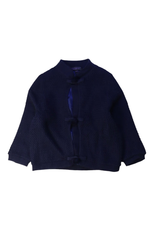 A Navy Cardigans from Shanghai Tang in size 12-18M for neutral. (Front View)