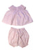 A Pink Shorts Sets from Dior in size 12-18M for girl. (Back View)