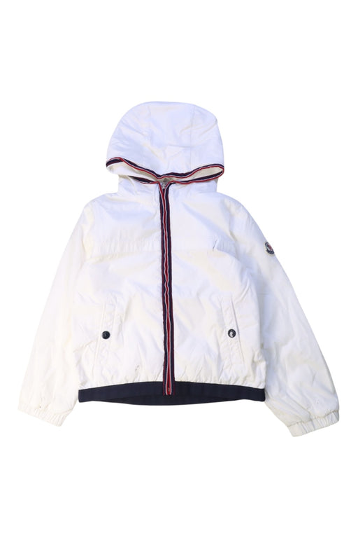 A White Lightweight Jackets from Moncler in size 3T for boy. (Front View)