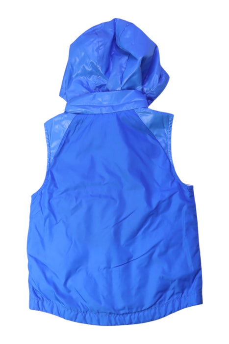 A Blue Outerwear Vests from Moncler in size 3T for neutral. (Back View)
