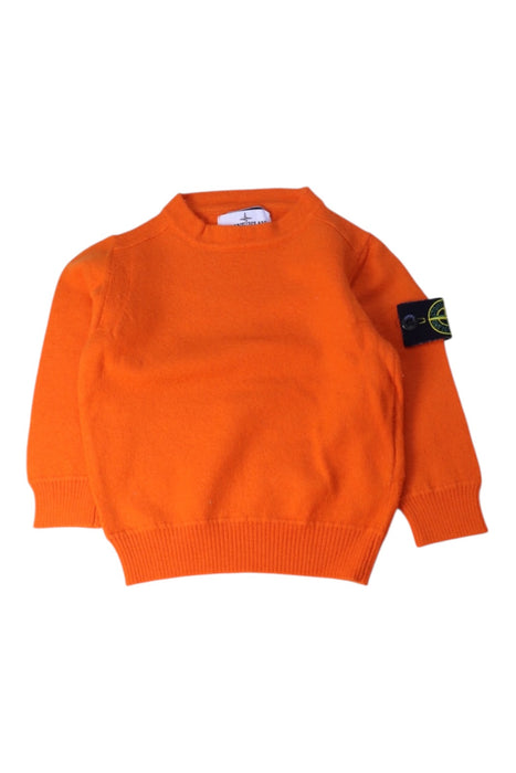 A Orange Knit Sweaters from Stone Island in size 2T for boy. (Front View)
