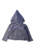 A Blue Hooded Sweatshirts from Petit Bateau in size 12-18M for boy. (Back View)