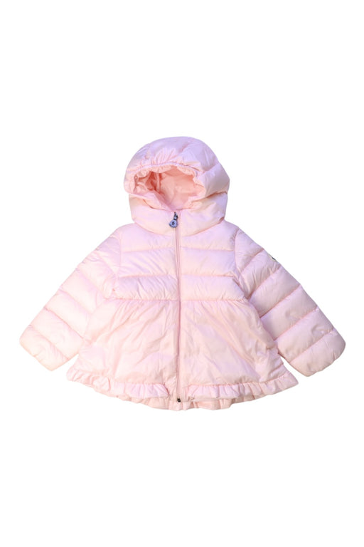 A Pink Puffer/Quilted Coats & Outerwear from Moncler in size 18-24M for girl. (Front View)