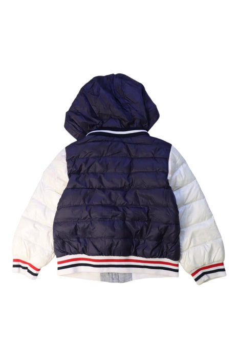 A Navy Puffer/Quilted Jackets from Moncler in size 18-24M for neutral. (Back View)