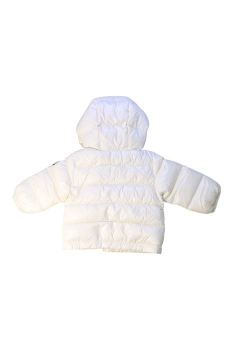 A White Puffer/Quilted Coats & Outerwear from Moncler in size 6-12M for neutral. (Back View)