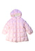 A Pink Puffer/Quilted Coats & Outerwear from Moncler in size 18-24M for neutral. (Front View)