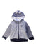 A Navy Zippered Sweatshirts from Petit Bateau in size 12-18M for boy. (Front View)