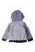 A Navy Zippered Sweatshirts from Petit Bateau in size 12-18M for boy. (Back View)