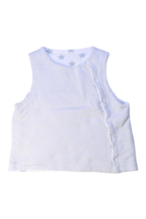 A White Sleeveless Tops from Petit Bateau in size 3T for boy. (Front View)