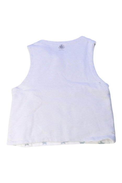 A White Sleeveless Tops from Petit Bateau in size 3T for boy. (Back View)