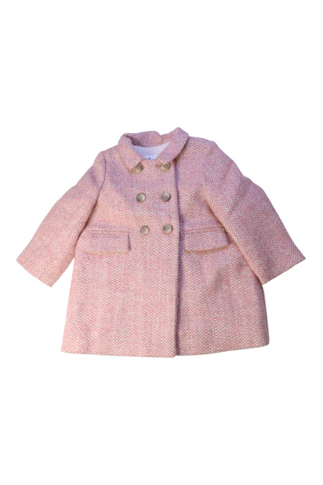 A Pink Coats from Bonpoint in size 12-18M for girl. (Front View)