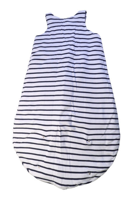 A Navy Sleepsacs from Petit Bateau in size 18-24M for neutral. (Back View)