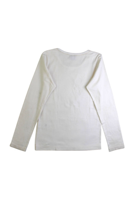 A White Long Sleeve Tops from Petit Bateau in size 10Y for girl. (Back View)