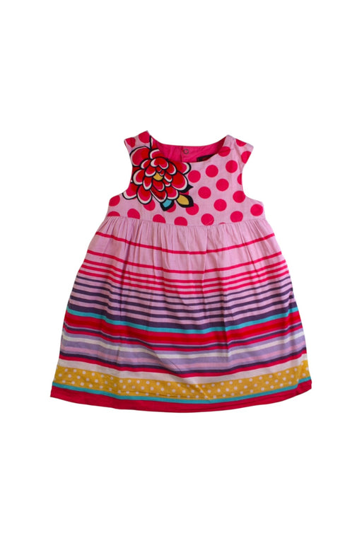 A Multicolour Sleeveless Dresses from Catimini in size 2T for girl. (Front View)