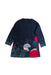 A Navy Long Sleeve Dresses from Catimini in size 3T for girl. (Back View)