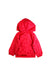 A Red Rain Jackets from La Compagnie des Petits in size 18-24M for girl. (Back View)