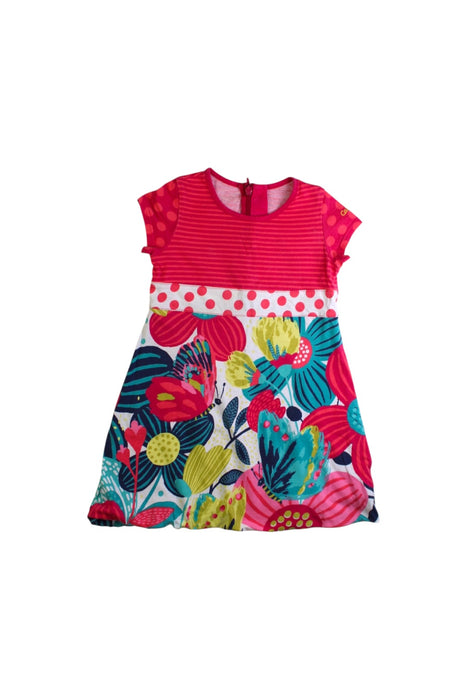 A Multicolour Short Sleeve Dresses from Catimini in size 2T for girl. (Front View)
