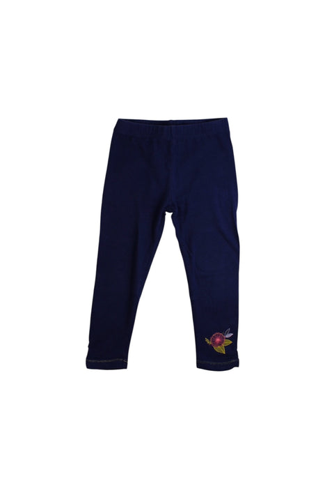 A Navy Leggings from La Compagnie des Petits in size 3T for girl. (Front View)