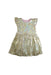 A Gold Sleeveless Dresses from Seed in size 5T for girl. (Front View)