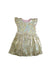 A Gold Sleeveless Dresses from Seed in size 5T for girl. (Front View)