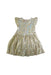 A Gold Sleeveless Dresses from Seed in size 5T for girl. (Back View)