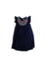 A Navy Sleeveless Dresses from Copenhagen Delights in size 6T for girl. (Front View)