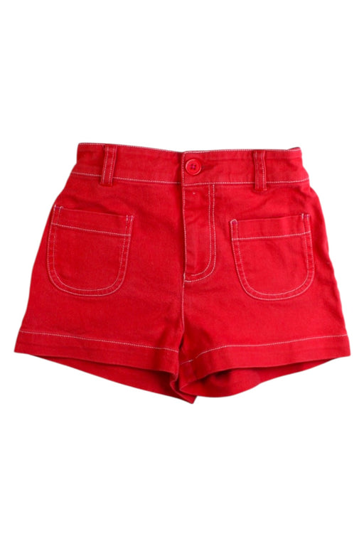 A Red Shorts from Boden in size 7Y for girl. (Front View)