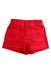 A Red Shorts from Boden in size 7Y for girl. (Front View)
