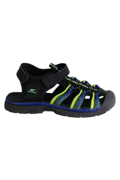 A Black Sandals from Dr. Kong in size 10Y for boy. (Front View)