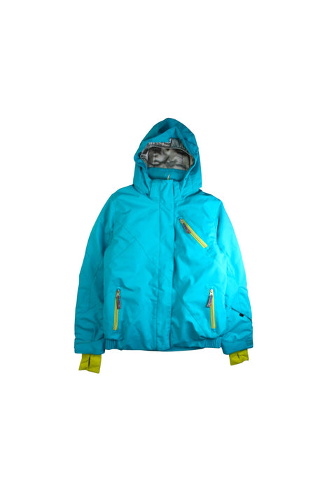 A Blue Ski Jackets from Spyder in size 14Y for neutral. (Front View)