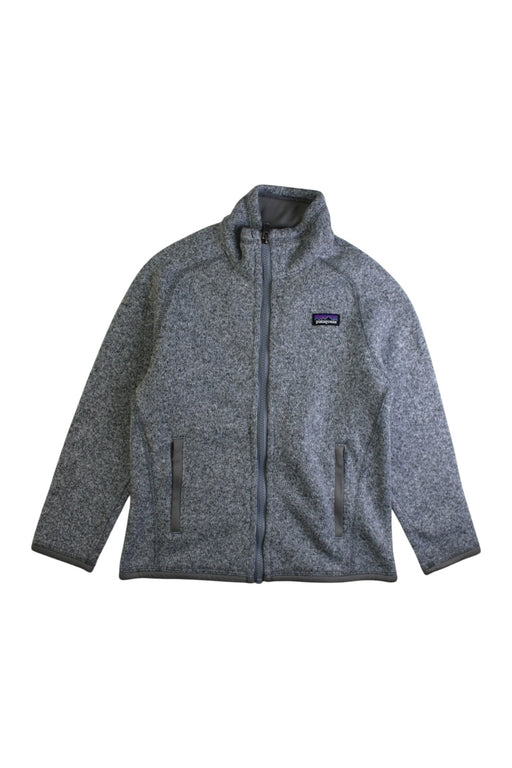 A Grey Lightweight Jackets from Patagonia in size 7Y for neutral. (Front View)