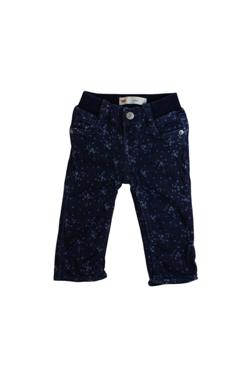 A Navy Jeans from Levi's in size 6-12M for girl. (Front View)