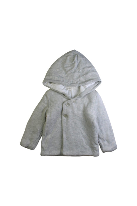 A Grey Lightweight Jackets from purebaby in size 12-18M for boy. (Front View)