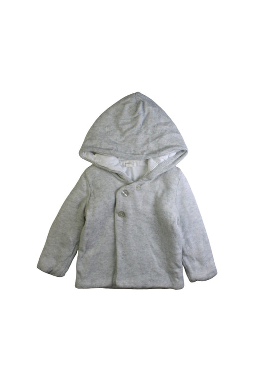 A Grey Lightweight Jackets from purebaby in size 12-18M for boy. (Front View)